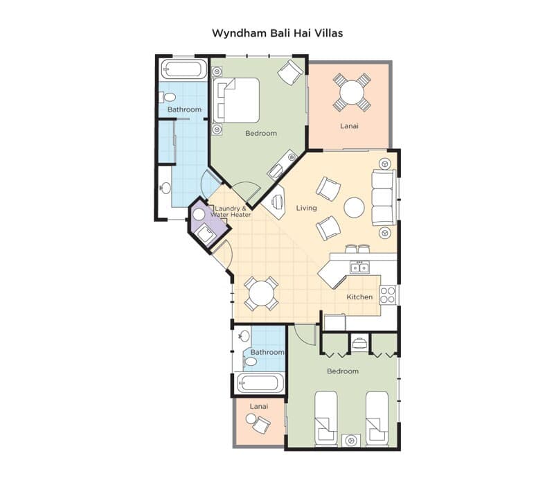 Wyndham Bali Hai Villas: 2 Bedroom Deluxe - Image 11