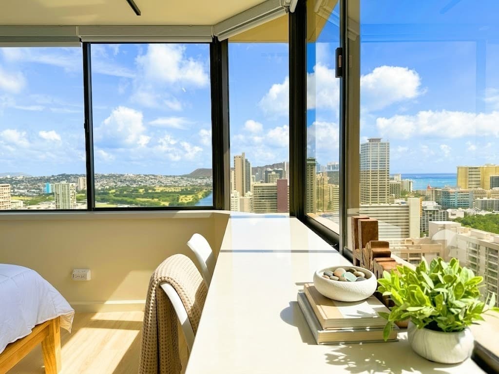 Waikiki Ocean Diamondhead : 37F Corner Panorama - Photo 4