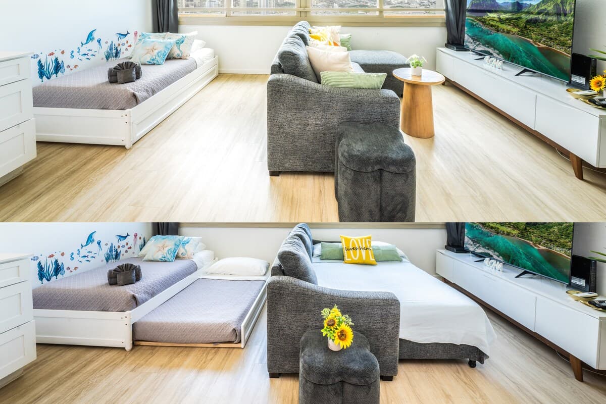 Condo in Honolulu · ★4.93 · 1 bedroom · 3 beds · 1 private bath - Photo 4