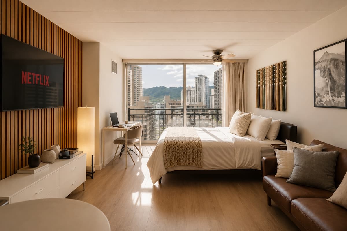 Condo in Honolulu · ★5.0 · Studio · 1 bed · 1 private bath - Photo 1