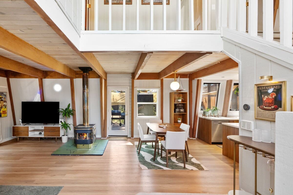 Mid-Century Cabin with Hot Tub, Walk to Lake - Photo 2