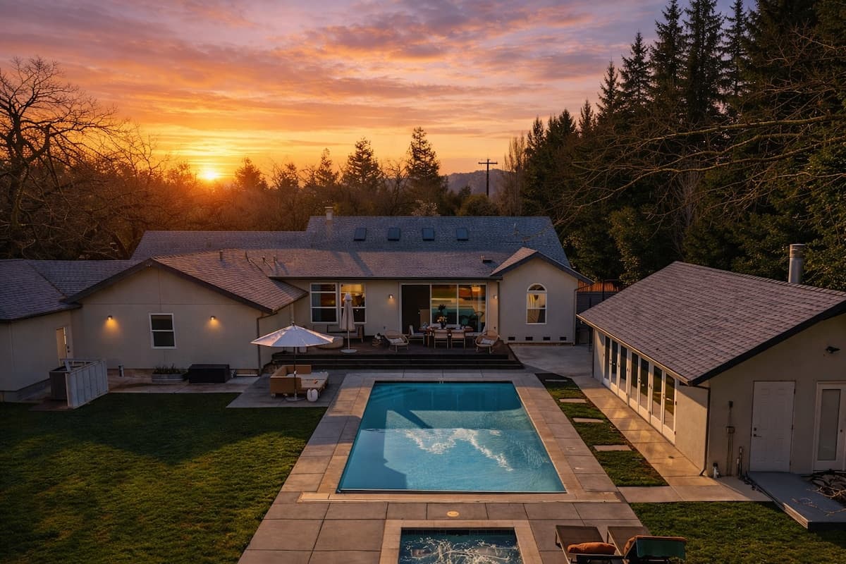 Modern Wine Country Retreat with Pool & Theater - Photo 1