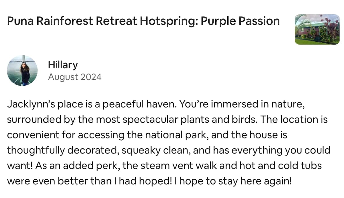 Puna Rainforest Retreat Hotspring: Purple Passion - Photo 4