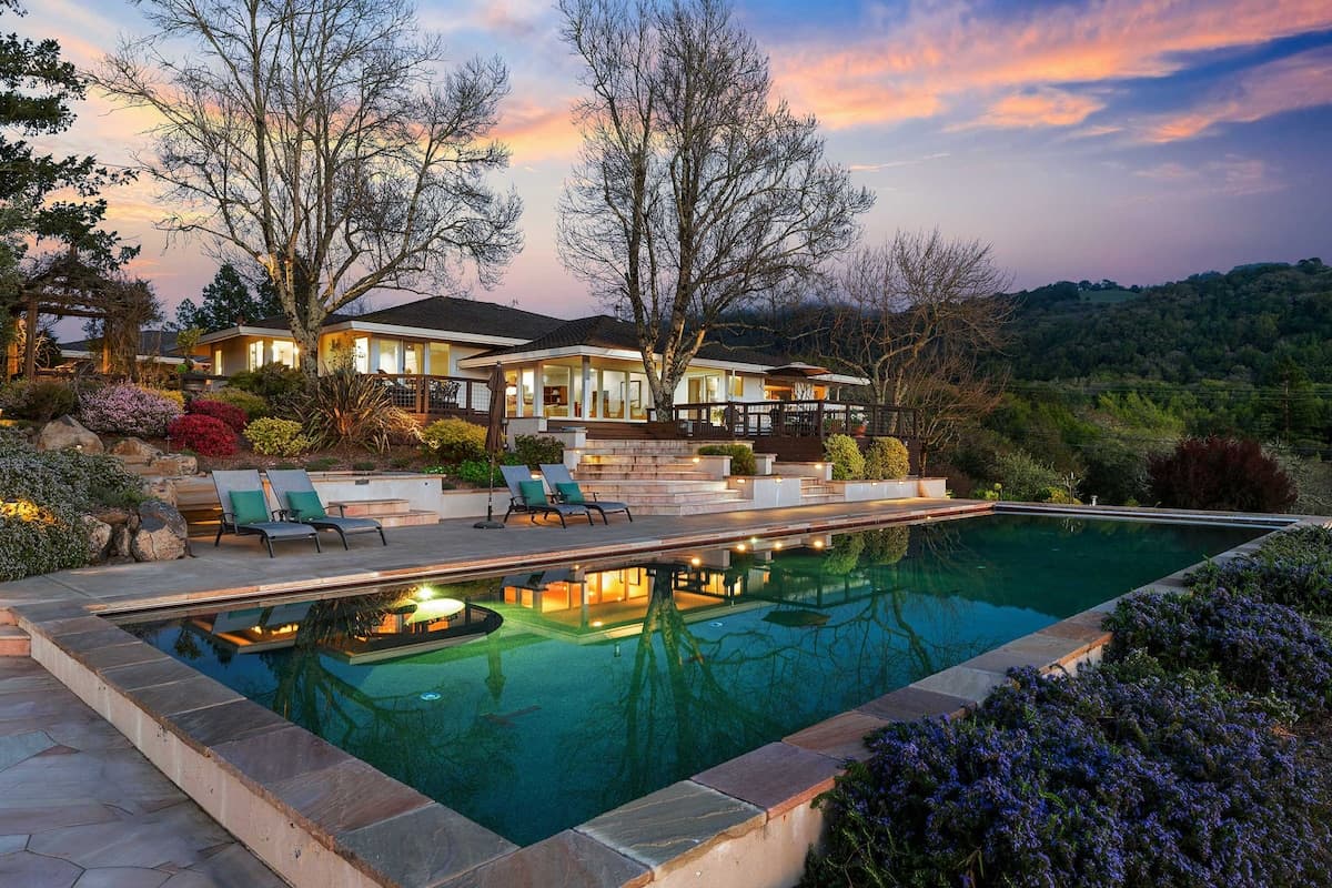 Mid-Century Vineyard Home with Pool & Sunset Views - Photo 4