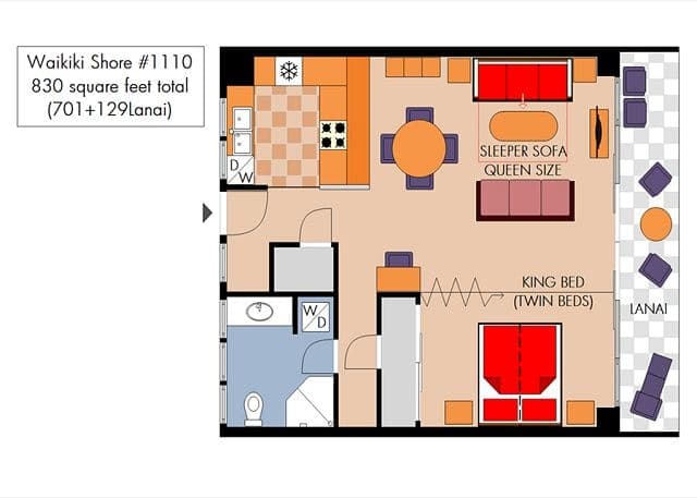 Condo in Honolulu · ★4.78 · 1 bedroom · 2 beds · 1 private bath - Photo 4