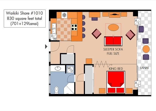 Condo in Honolulu · ★4.92 · 1 bedroom · 2 beds · 1 private bath - Photo 3