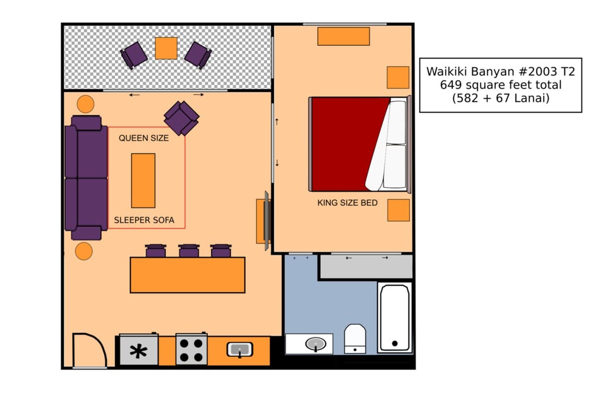 Condo in Honolulu · ★4.76 · 1 bedroom · 2 beds · 1 private bath - Photo 2