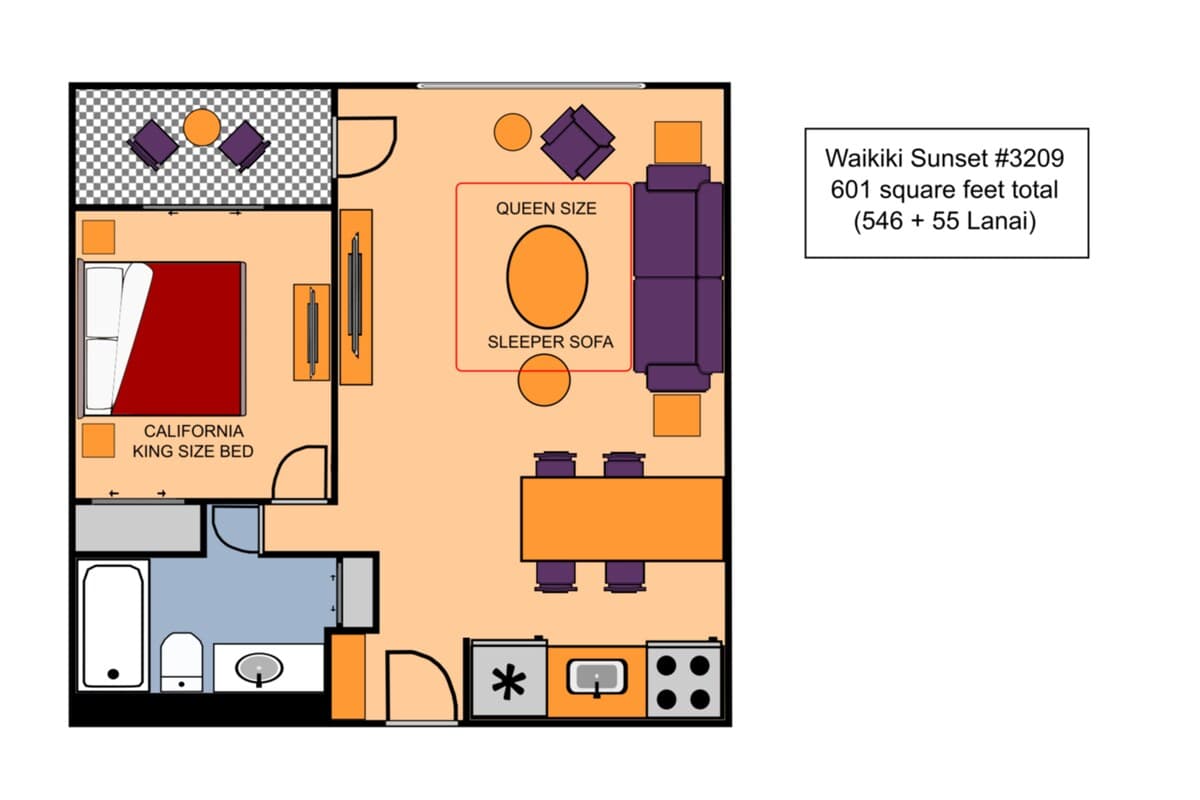 Condo in Honolulu · ★4.87 · 1 bedroom · 2 beds · 1 private bath - Photo 2
