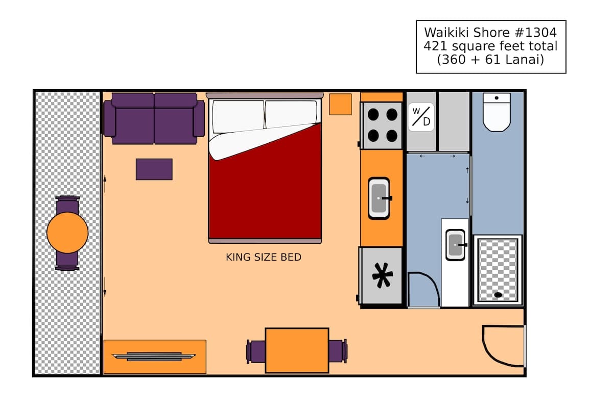 Condo in Honolulu · ★4.92 · Studio · 1 bed · 1 private bath - Photo 1
