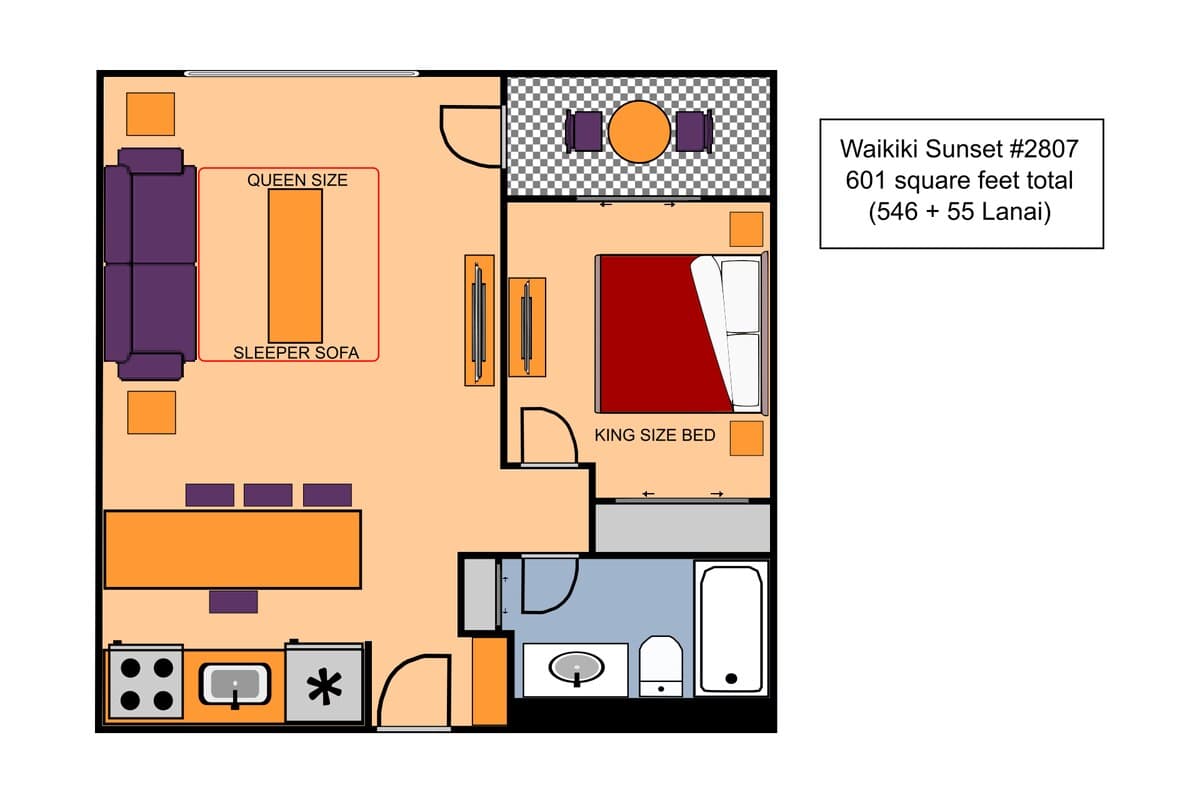Condo in Honolulu · ★4.88 · 1 bedroom · 2 beds · 1 private bath - Photo 2