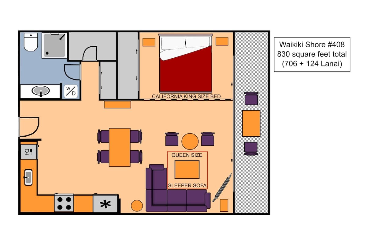 Condo in Honolulu · ★4.91 · 1 bedroom · 2 beds · 1 private bath - Photo 3