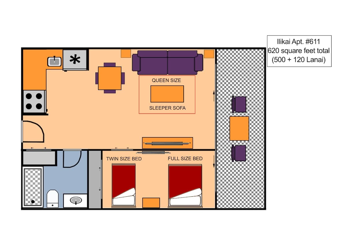 Condo in Honolulu · ★4.68 · 1 bedroom · 3 beds · 1 private bath - Photo 1
