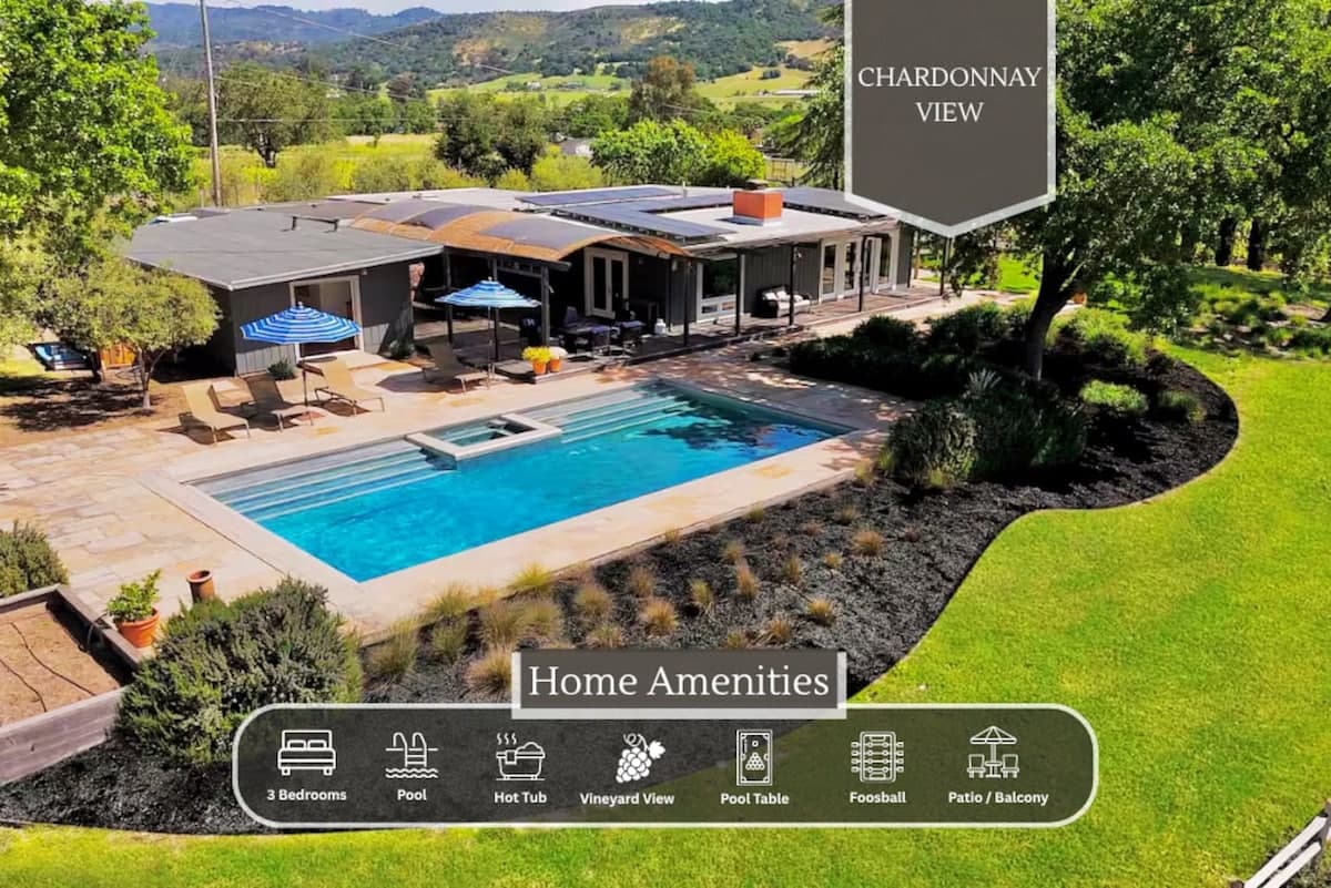 Sonoma Villa with Pool, Hot Tub & Vineyard Views - Photo 1