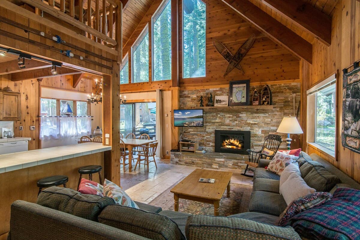 Tahoe Pines Cabin Deck, Fireplace, Walk to Beach - Photo 2