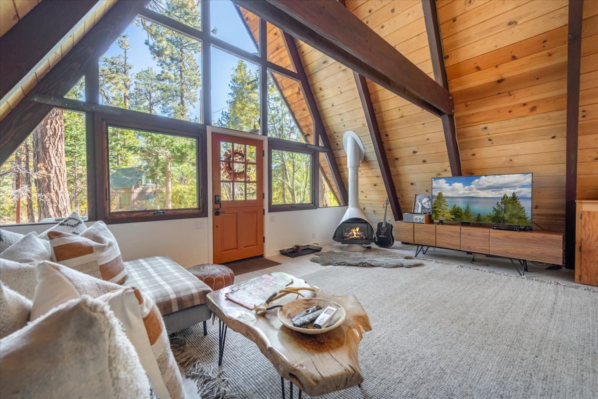 Tahoe A-Frame Cabin Hot Tub, Walk to Lake - Photo 5