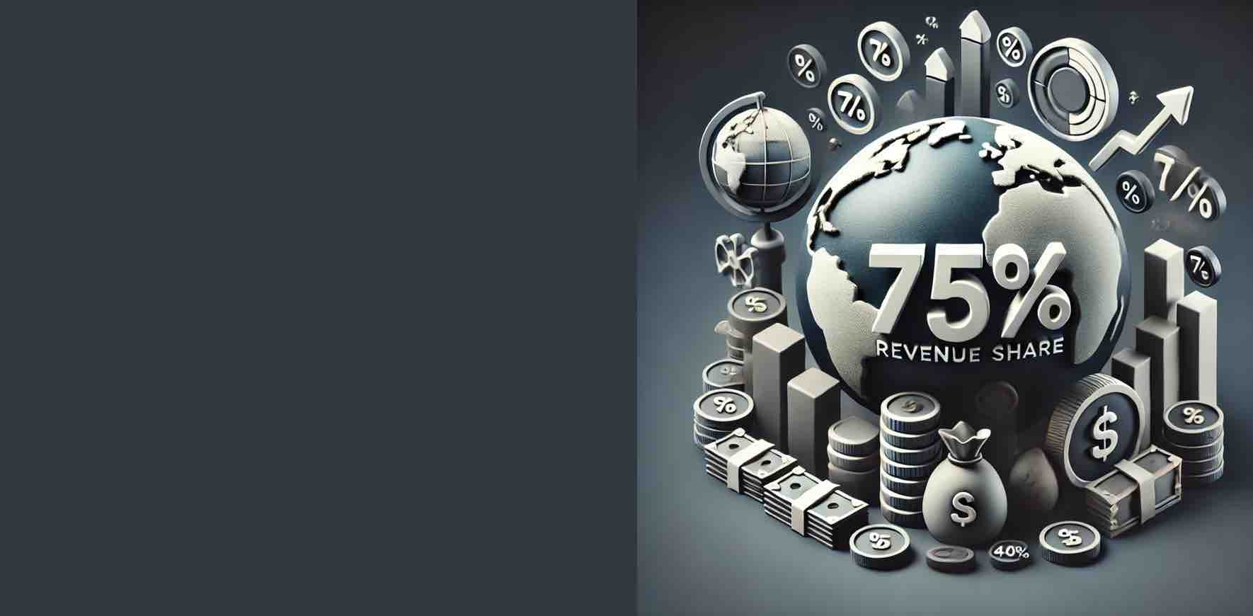 75% revenue share